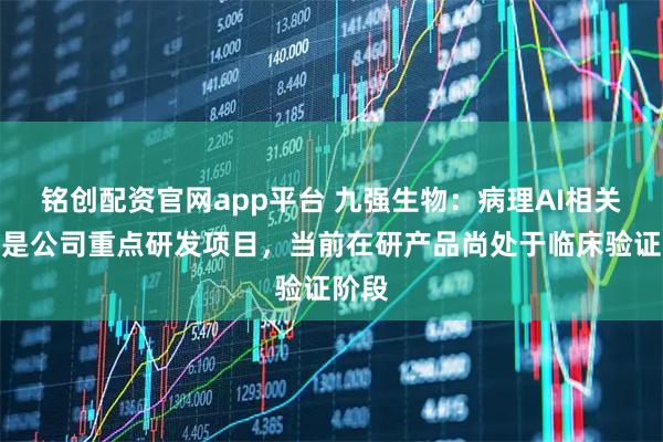 铭创配资官网app平台 九强生物：病理AI相关项目是公司重点研发项目，当前在研产品尚处于临床验证阶段