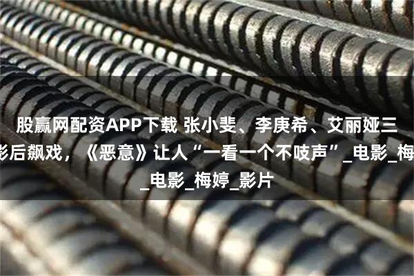 股赢网配资APP下载 张小斐、李庚希、艾丽娅三位金鸡影后飙戏，《恶意》让人“一看一个不吱声”_电影_梅婷_影片